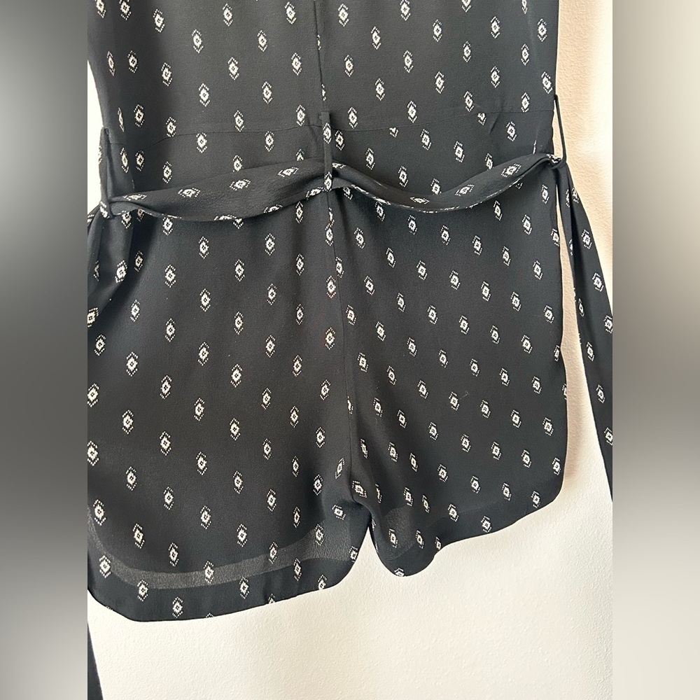 Madewell Black and White Patterned Jumpsuit - Picture 7 of 9